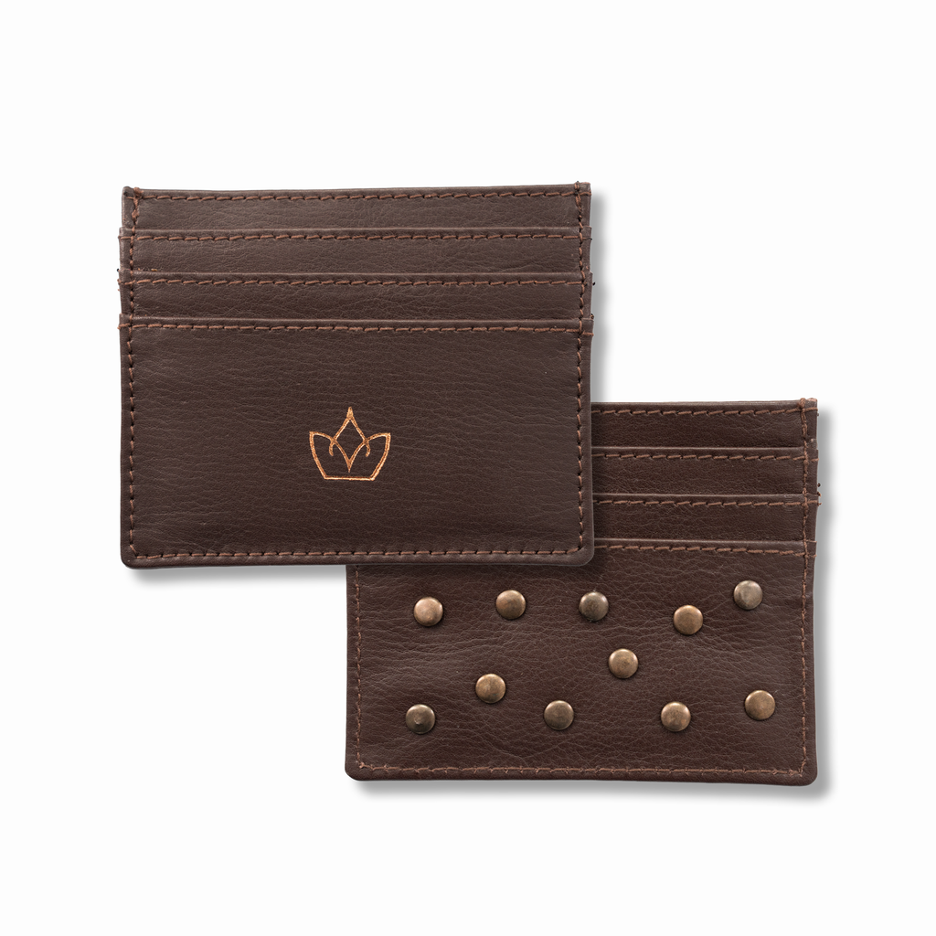 Duša cardholder with studs