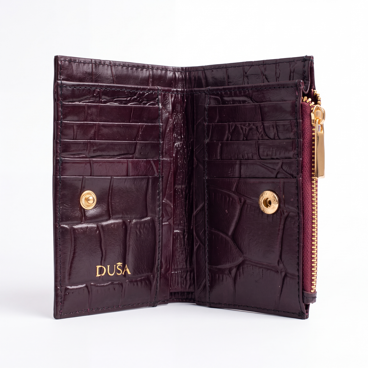 Duša Wallet-burgundy