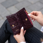 Duša Wallet-burgundy